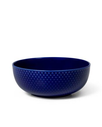 Lyngby Porcelæn Rhombe Color Skål ø15   Cm Mørk Blå