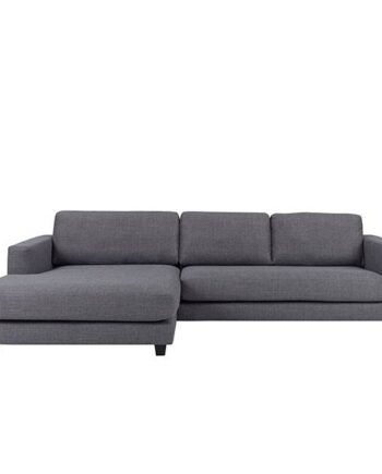 Maine     Pers  Sofa Med   Chaiselong Grå