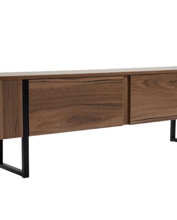 Nordvärk Serenity Tv-bord       Låger Valnødfarvet Melamin Og Sort  180x29