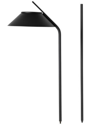 Stelton Vinkel Solcellelampe Med Stativ  Sort