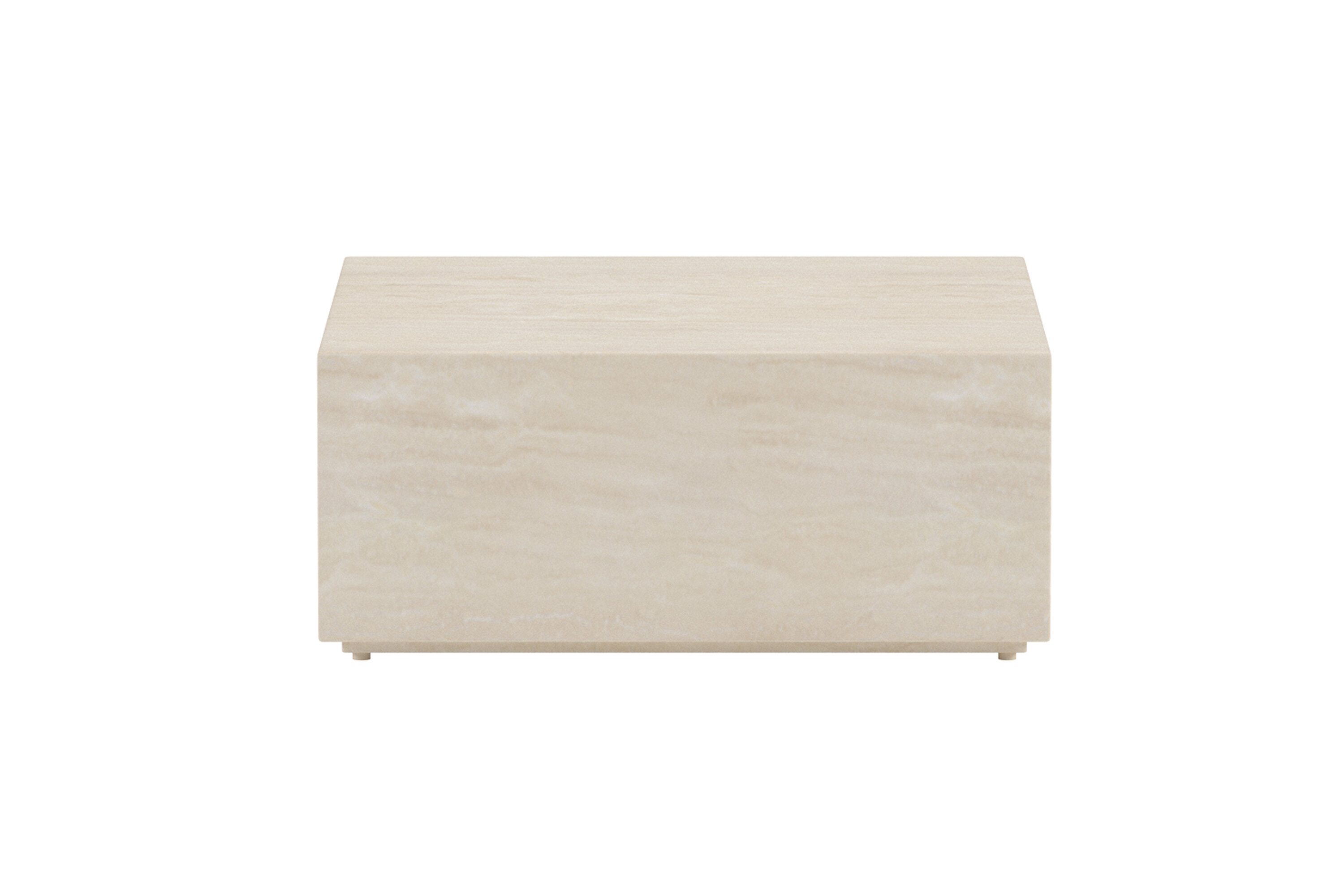 Venture Home Lissabon Udendørs Sidebord  Kvadratisk Beige Aluminium Og Polypropylen  80x80
