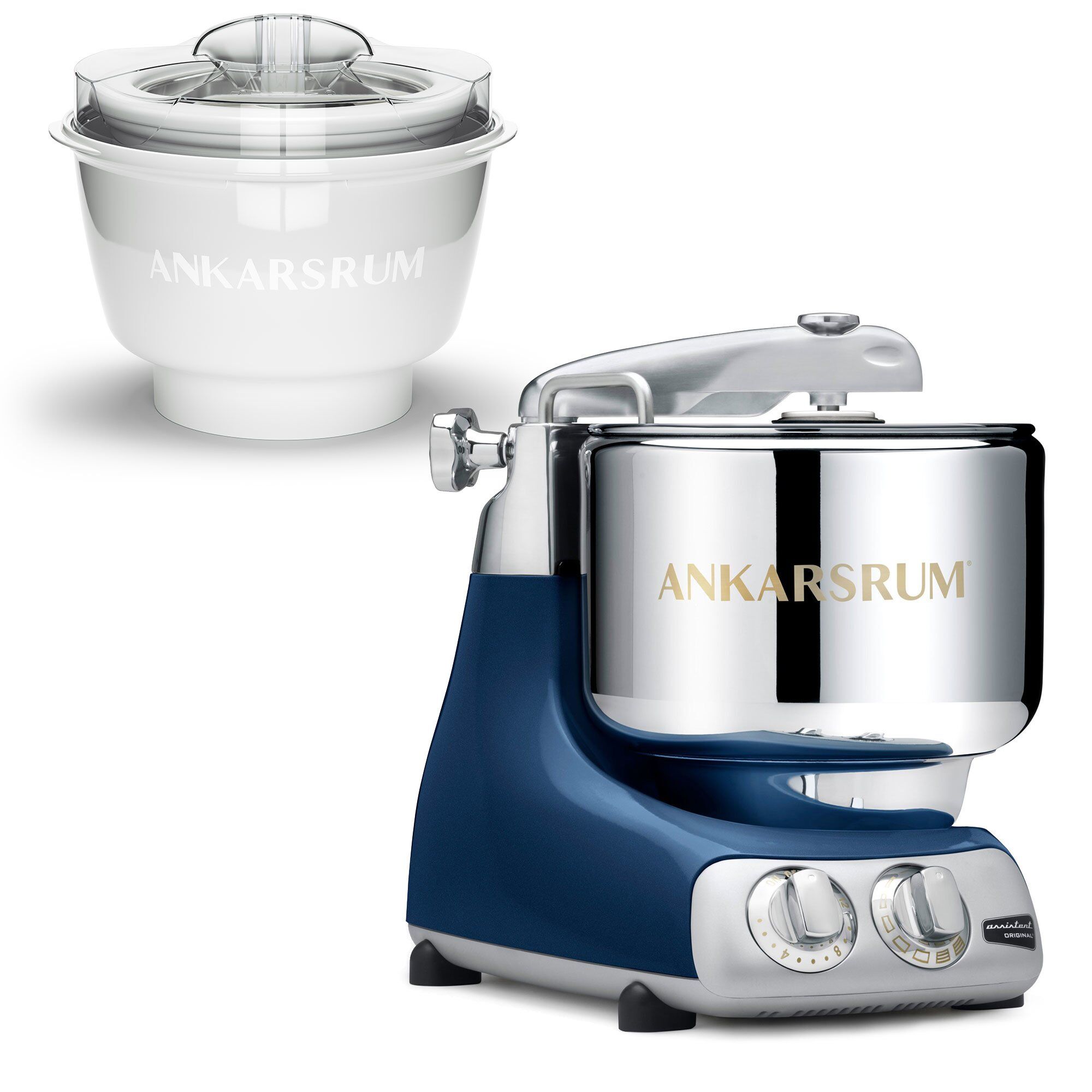 Ankarsrum Akm 6230 Røremaskine Med Ismaskine Ocean Blue