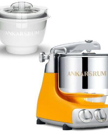 Ankarsrum Akm 6230 Røremaskine Med Ismaskine  Sunbeam Yellow
