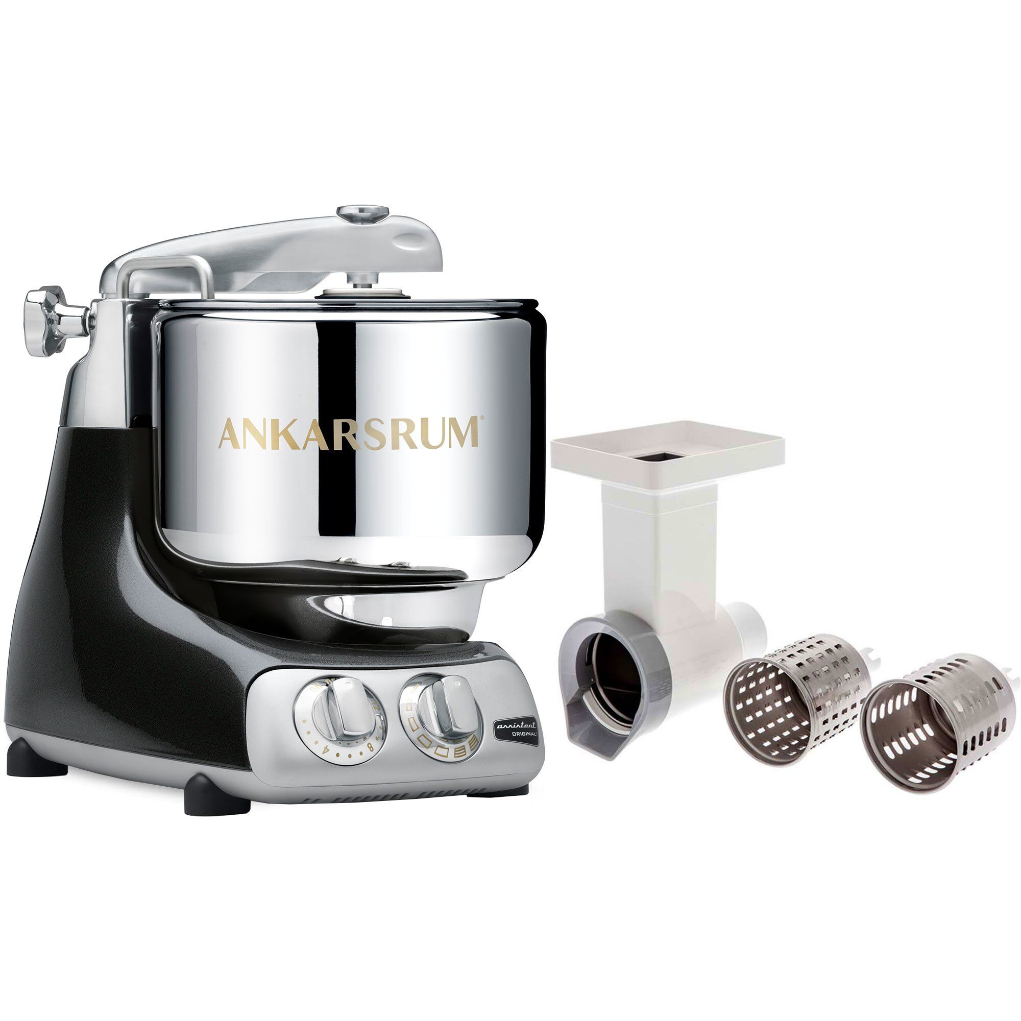 Ankarsrum Assistent Akm 6230 Røremaskine Grøntsagssnitter Black Diamond