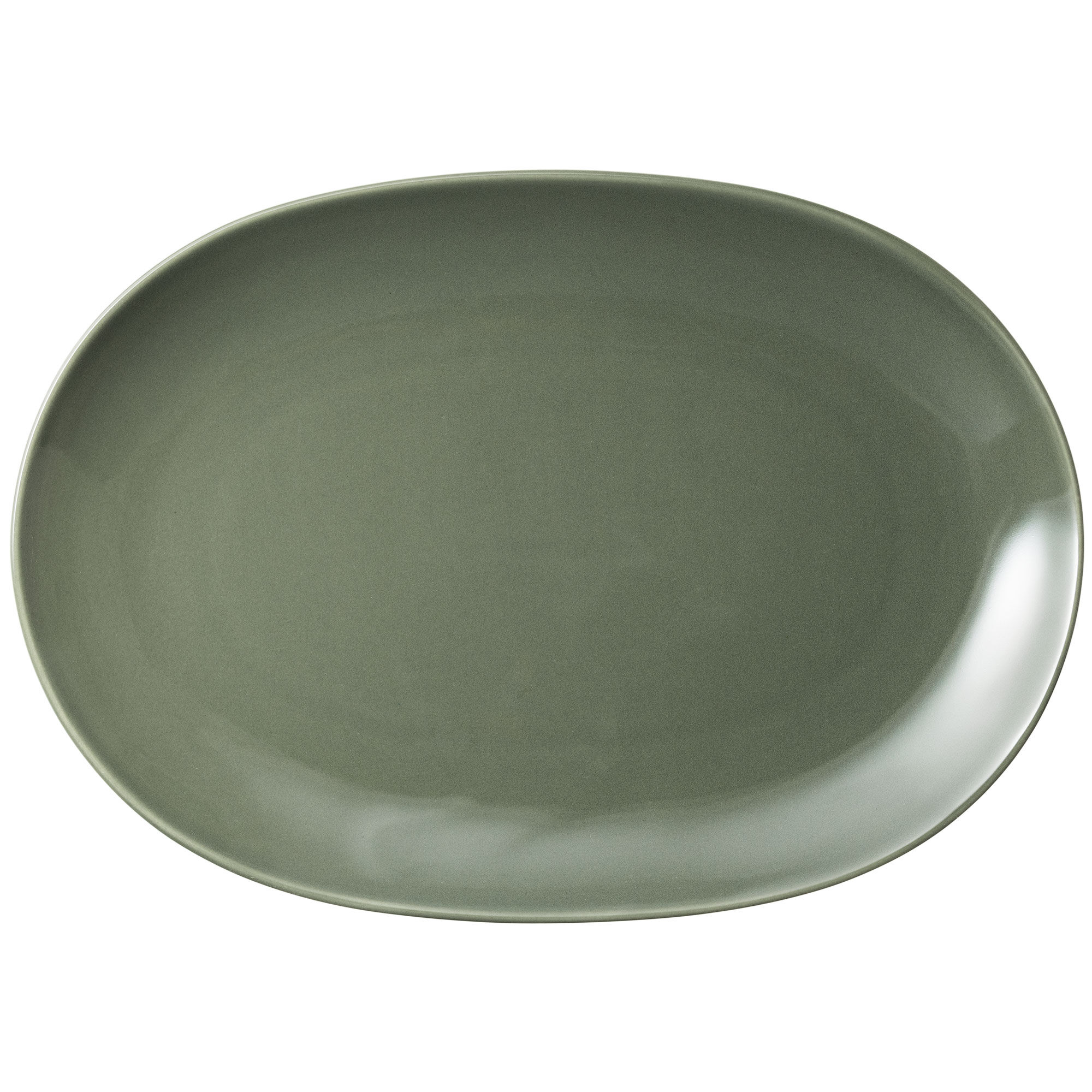 Arabia 24h Oval Tallerken 22ã 32 Cm  Vintergrøn