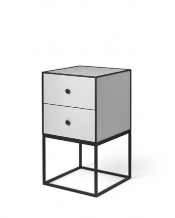 Audo Copenhagen Frame 35 Sideboard Inkl    Skuffer Og Stel Lysegrå  : Erling Christensen Møbler