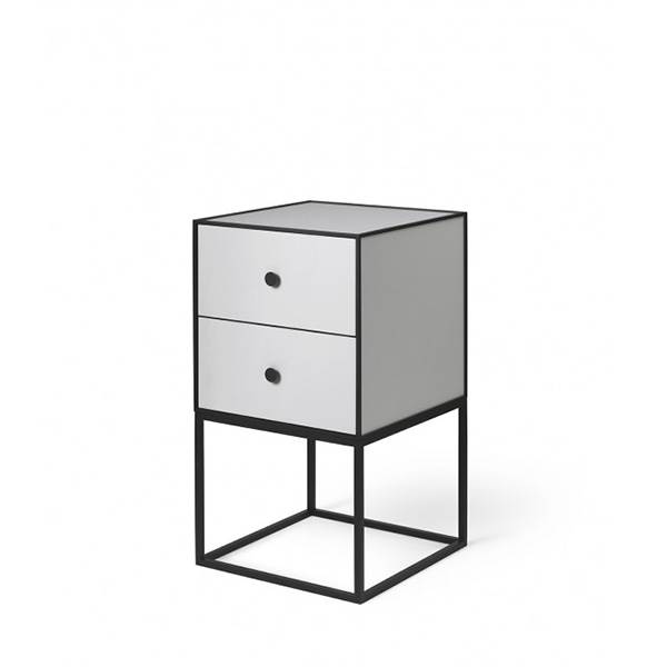 Audo Copenhagen Frame 35 Sideboard Inkl Skuffer Og Stel Lysegrå : Erling Christensen Møbler