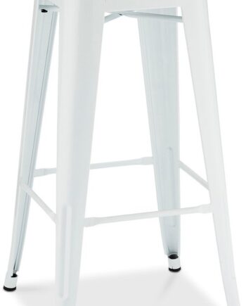 Barstol Raymond   Hallmark Islay Barkruk   Hvid Lakeret Stål H76ã B43ã D43 Cm