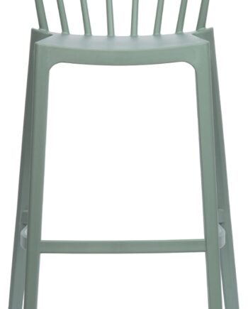 Barstol Woood Bliss   Grøn Polypropylen Stabelbar Og Vejrbestandig Til Inde- Og Udendørs Brug H103   B51   D54 Cm