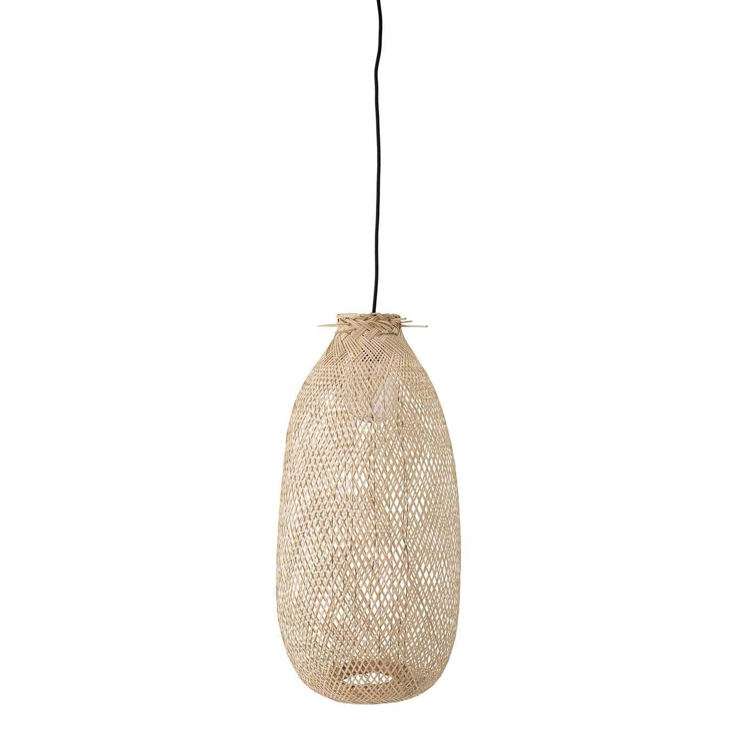 Bloomingville Evert Pendel Loftslampe Cylinder Natur Bambus 25