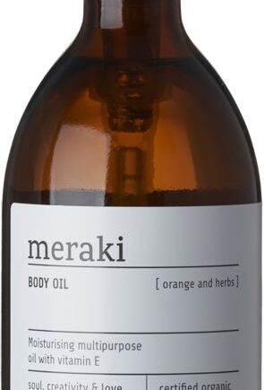 Body Oil   Kropsolie Meraki Olie-serie 300 Ml   økologisk Eco Cosmos Organic