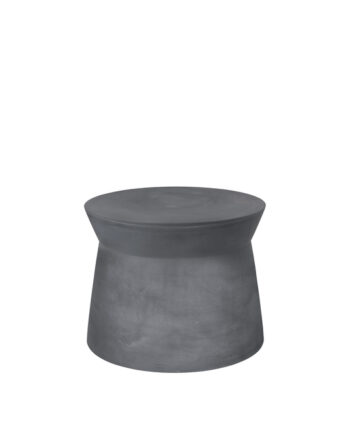 Broste Copenhagen Fiber Udendørs Sidebord  Rund Charcoal Fibercement  ø50
