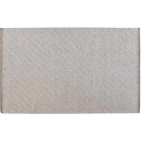 Olesen Kelim Tæppe Idun Hvid Mørk Beige