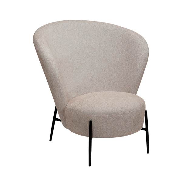 Dan-form Orbit Loungestol Cashmere Bouclé : Erling Christensen Møbler