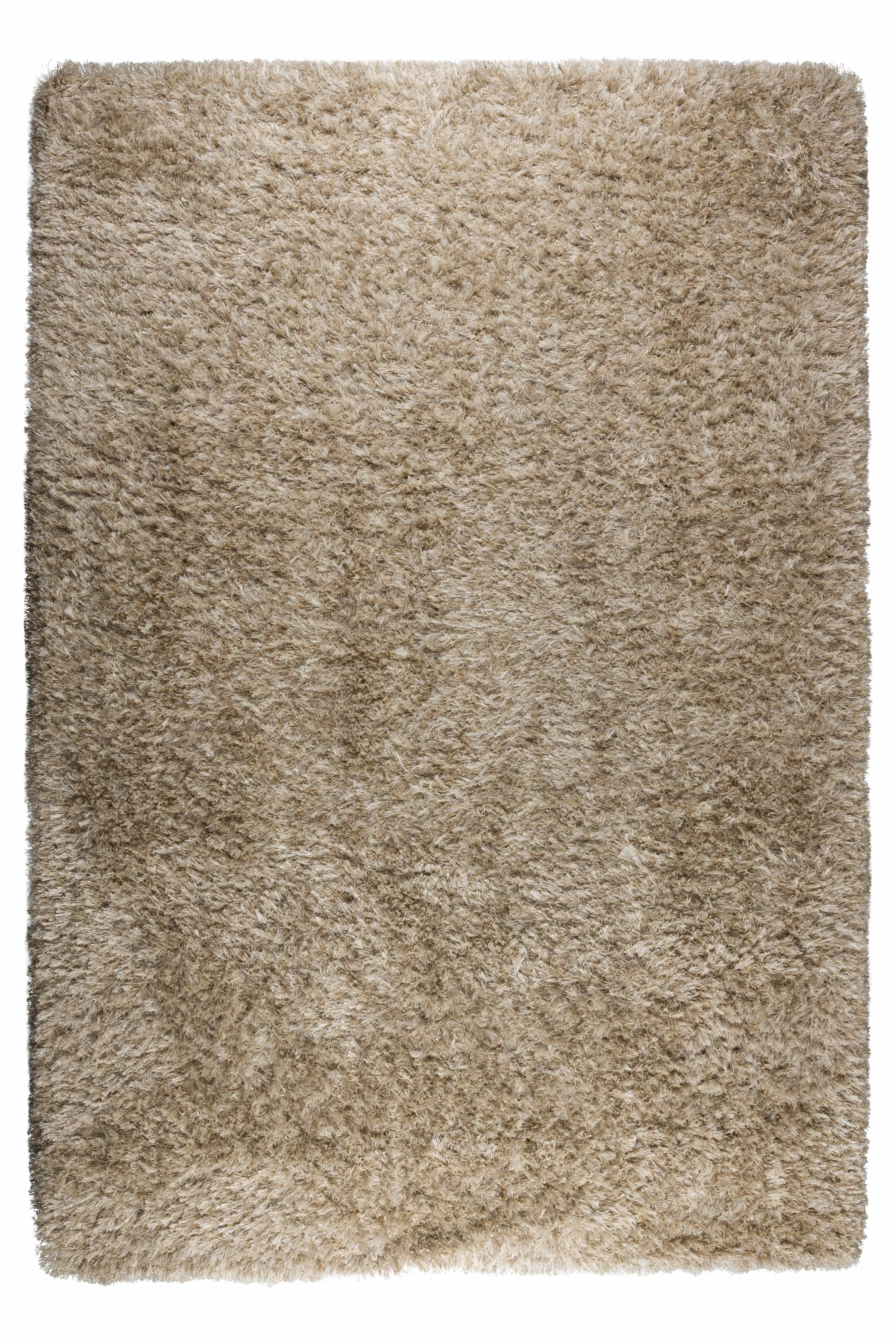 Dutchbone Hairy Gulvtæppe  Rektangulær Beige Meleret Uld Polyester Jute  160x230