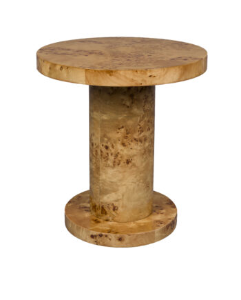 Dutchbone Quinn Sidebord  Rund Natur Burlfinér  ø46