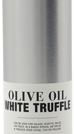 Ekstra Jomfru Olivenolie Nicolas Vahé Olive Oil Elixirs Med Hvid Trøffel  Glasflaske ø5 5ã 15   Cm  Sølv Sort