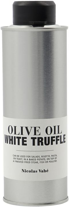 Ekstra Jomfru Olivenolie Nicolas Vahé Olive Oil Elixirs Med Hvid Trøffel Glasflaske ø5 5ã 15 Cm Sølv Sort