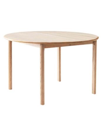 Findahl By Hammel Noor Spisebord    Udtræk  ø120 Cm Massiv Eg Hvidpigmenteret