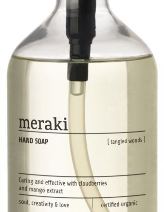 Flydende Håndsæbe Meraki Tangled Woods   490 Ml  Cosmos-økologisk Med Aloe Vera   Glycerin