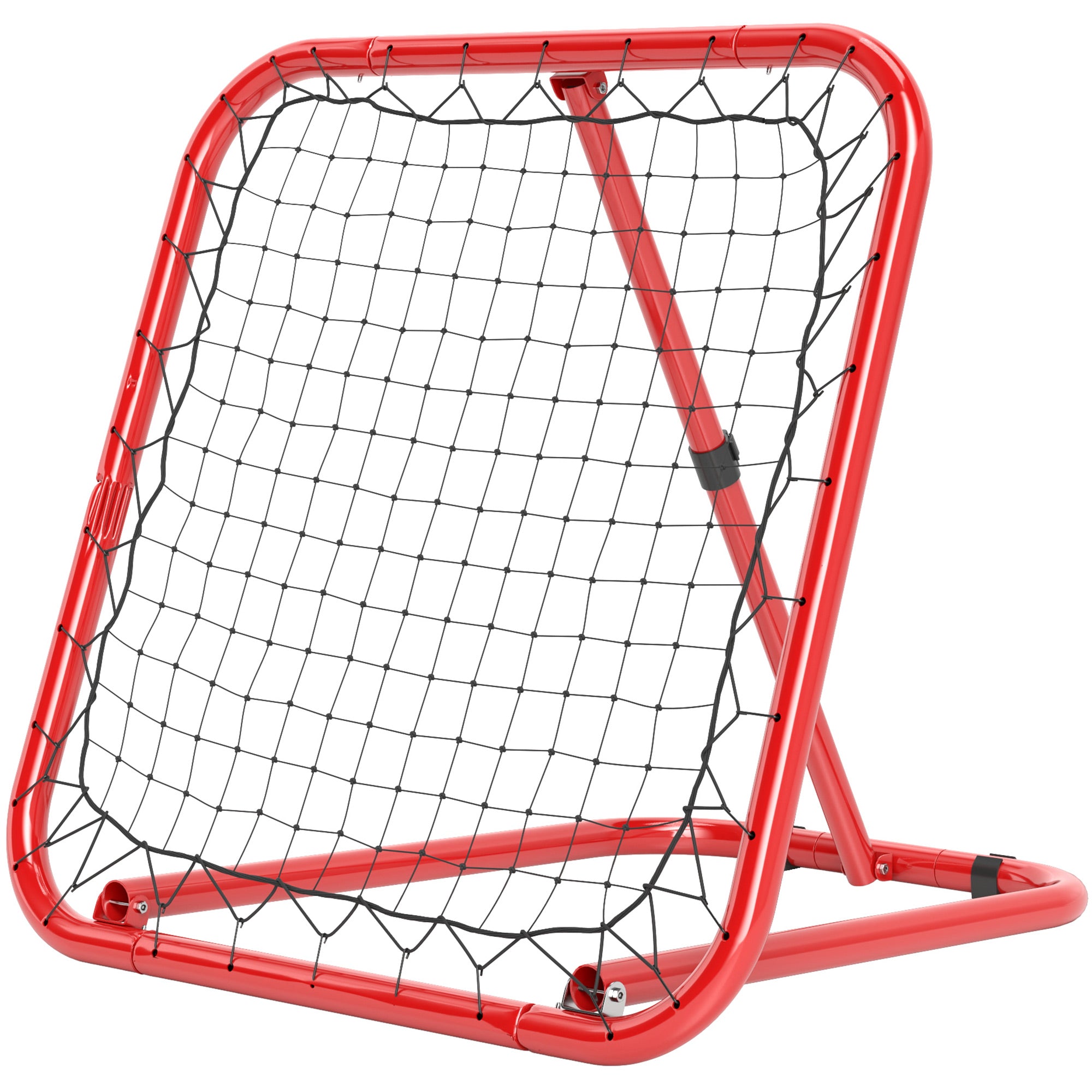 Fodbold Reboundernet Foldbart Rebound Wall Justerbar Niveauer Metal 78 84 65-78 Cm Rød