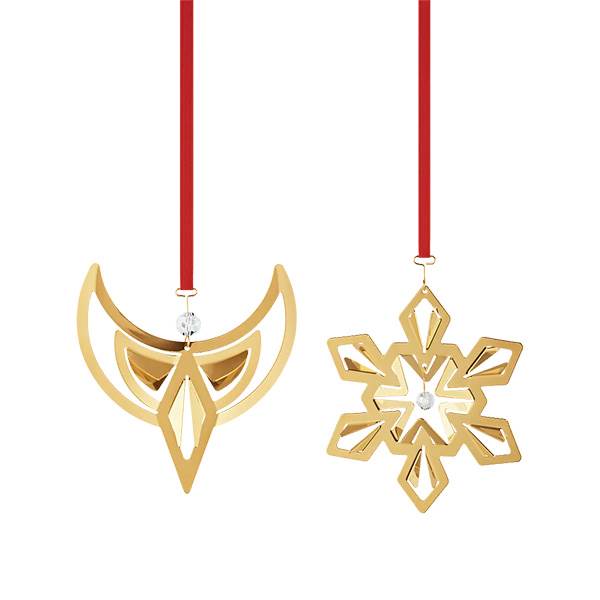 Georg Jensen 2024 Juleornamentsæt    Stk Forgyldt