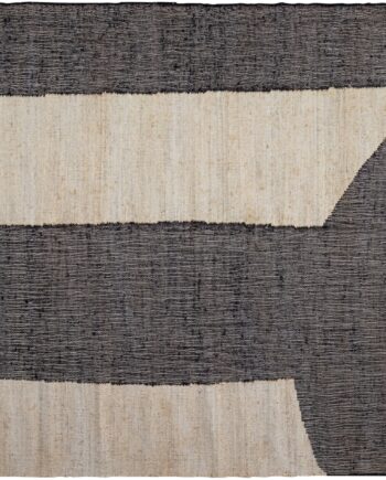 Gulvtæppe Woood Exclusive Lias   Jute Bomuld 200x300 Cm Natur Sort