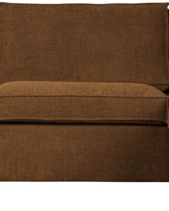 Hjørnesofa Højrevendt Woood Freddie Bouclé Polyester Mørkebeige 197x283 Cm