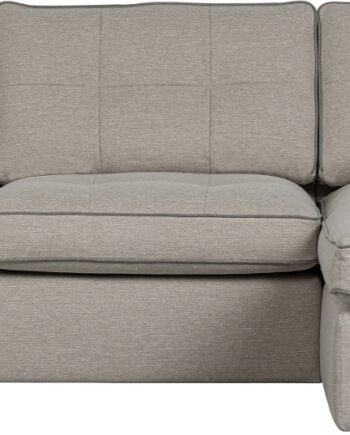 Hjørnesofa Woood Lisa Naturfarvet Stof Højrevendt H87ã D170ã B280 Cm