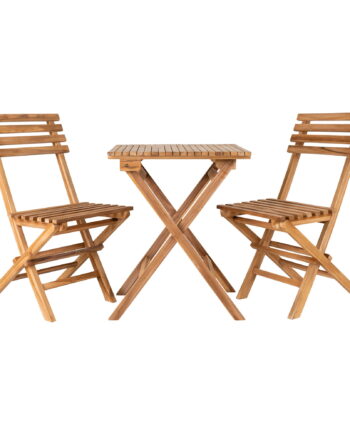House Nordicâ Cafésæt    Stole Og   Bord  Teak  Natur