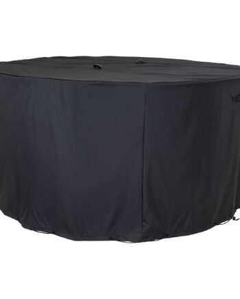 House Nordicâ Luksus Overtræk Til Rundt Bord 180 Cm Med   Stole  210g M2 600d Polyester Pu Behandlet  Vandafvisende  Sort