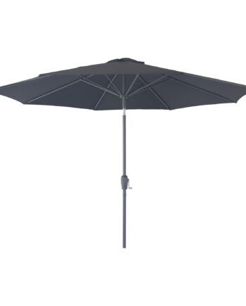 House Nordicâ Parasol Med Hejs Og Tilt  Metalstok  Sort  ø300 Cm