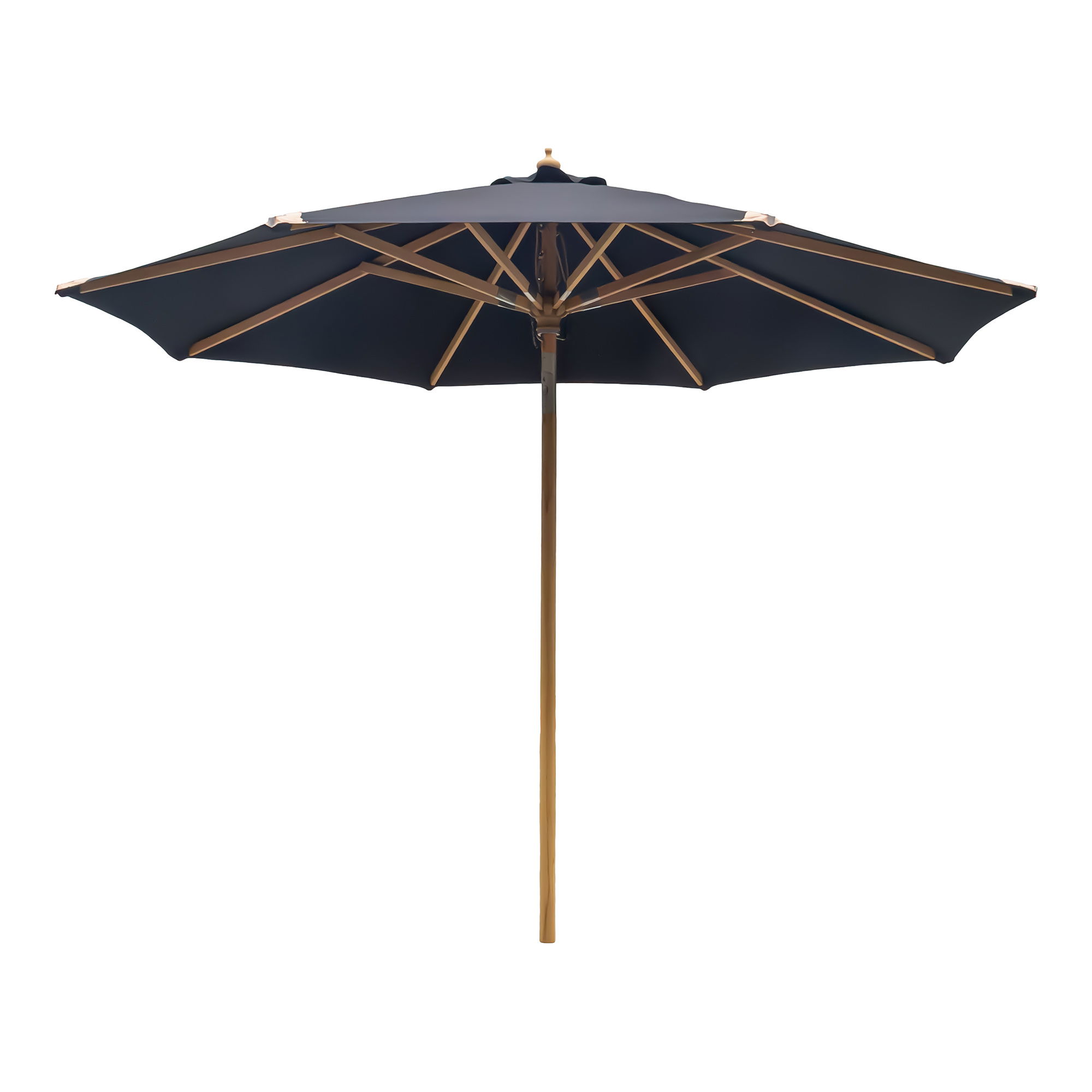 House Nordicâ Parasol Med Tilt Træstok Sort ø300 Cm