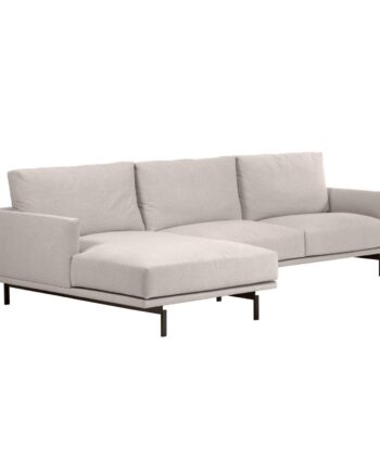 Kave Home Galene   Pers  Sofa     Venstre Chaiselong Beige Genbrugsfibre Og Jern