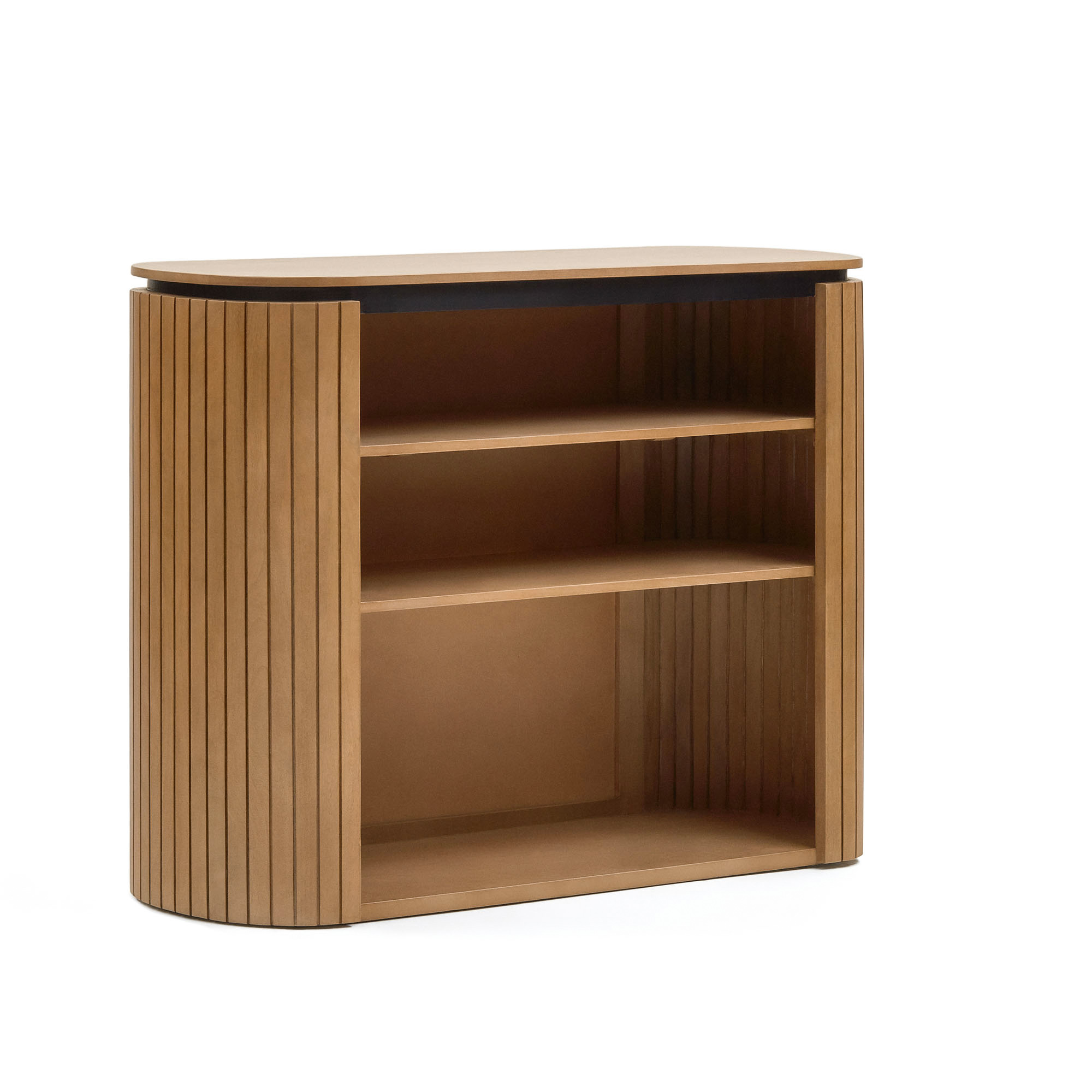 Kave Home Licia Bogreol Hylder Natur Mangotræ 120x45