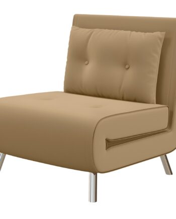 Lænestol Med Lænefunktion  Knapsyninger  Linnedlook  77 Cm   88 Cm   83 Cm  Brun