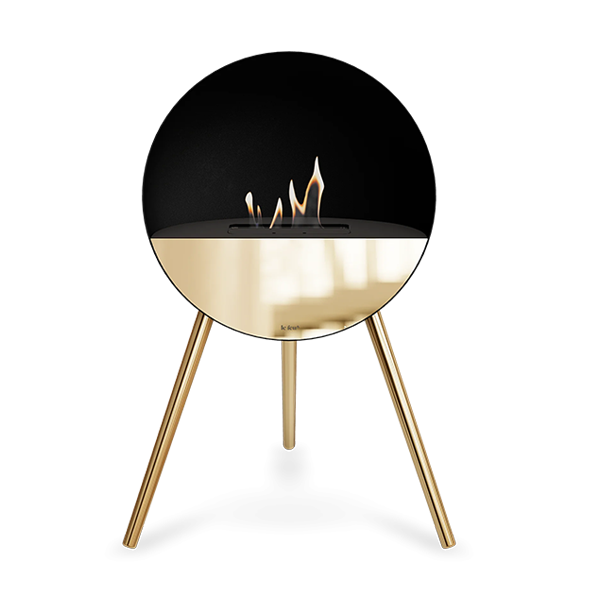Le Feu Eye Bioethanolpejs Sort Rose Gold Ben Sort Top Rose Gold Front : Erling Christensen Møbler