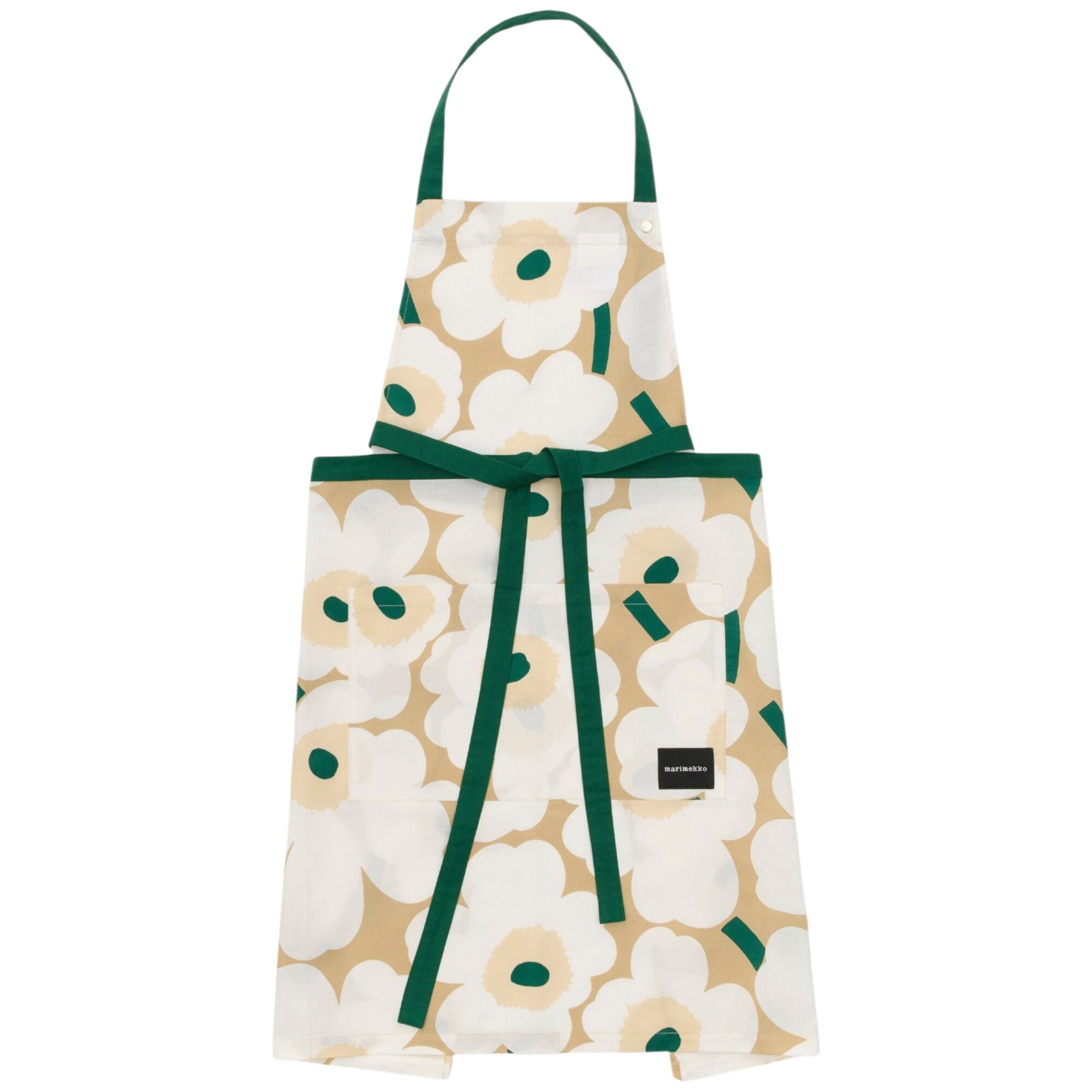 Marimekko Pieni Unikko Forklæde 85 84 Cm Sand Hvid Hø Smaragd