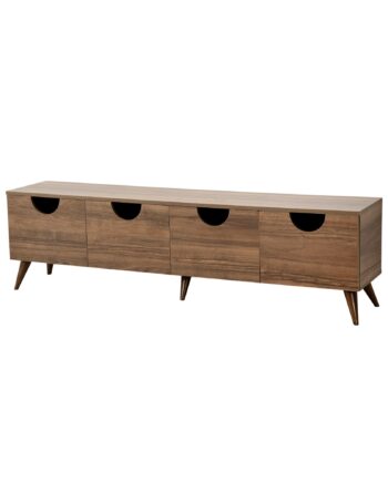 Nordvärk Four Seasons Tv-bord       Låger Valnøddefarvet Melamin  180x35