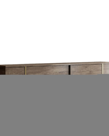 Nordvärk Luxe Tv-bord     Låger Valnød Melamin Og Guld Metal  180x30