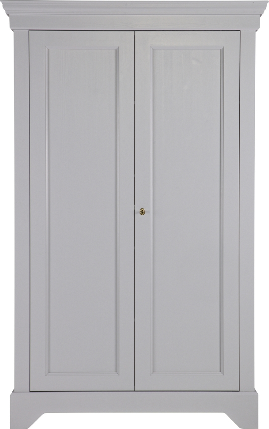 Opbevaringsskab Woood Isabel Massiv Fsc-certificeret Fyrretræ Betongrå H191xb118xd47 Cm