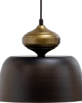 Pendellampe Woood Exclusive Linne ø31ã H34 Cm Sort Metal