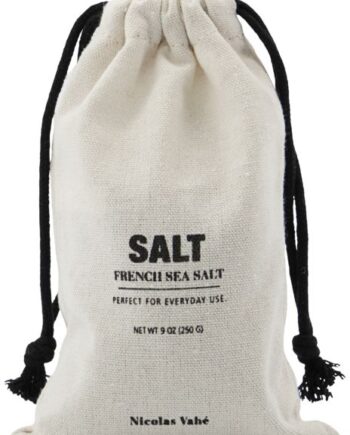 Salt Nicolas Vahé Saltserie   Fransk Havsalt 11ã 17 Cm   Hvid Sort Pose