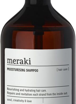 Shampoo Meraki Moisturising   Fugtgivende Hårpleje Til Tørt Hår Med Provitamin B5 Og Rødbedeekstrakt