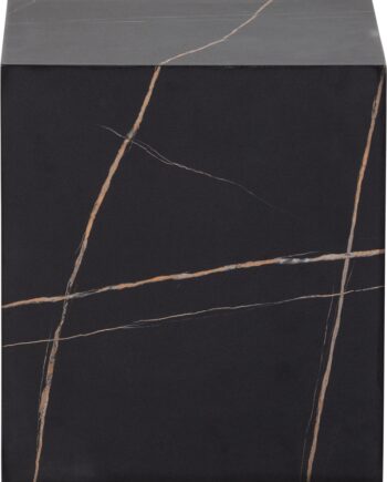 Sidebord Woood Exclusive Benji   Sort Mdf Med Marmorprint  45ã 40ã 40 Cm