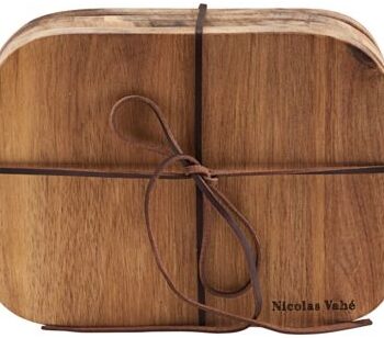 Skærebræt Sæt   Stk Nicolas Vahé Butter Akacietræ   Smøre- Og Serveringsbrætter 13ã 18   Cm