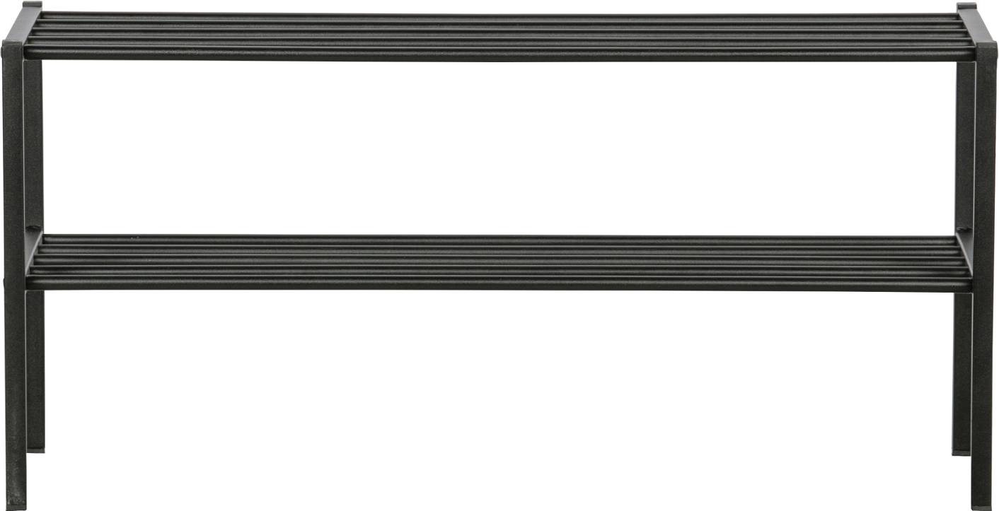 Skoreol Woood Ferro Stabelbar Jernskohylde Sort H40ã B85ã D35 Cm