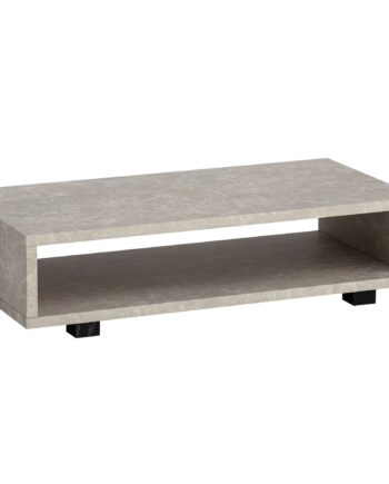 Sofabord 100x50x25 Cm  Sandfarvet Sofabord   Stenlook  Moderne Design  Rektangulært Stuebord Med Opbevaring  Beige Loungebord  Enkelt  Stort Sofabord