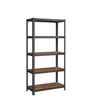 Songmics Glr040b11 Reol       Hylder Vintage Brun Spånplade Og Sort Stål   :180