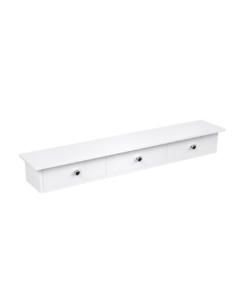 Songmics Lws085w01 Væghylde       Skuffer Hvid Mdf   :80